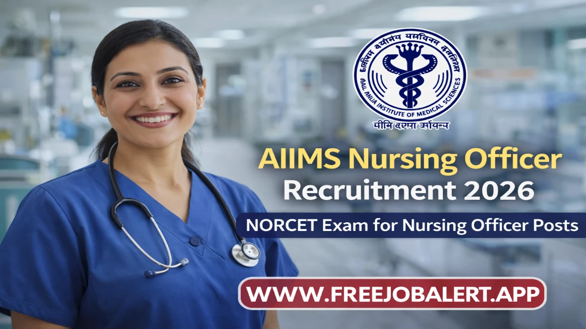 AIIMS NORCET 10 Recruitment 2026 – Apply Online Check Notice Details AIIMS NORCET 10 Jobs