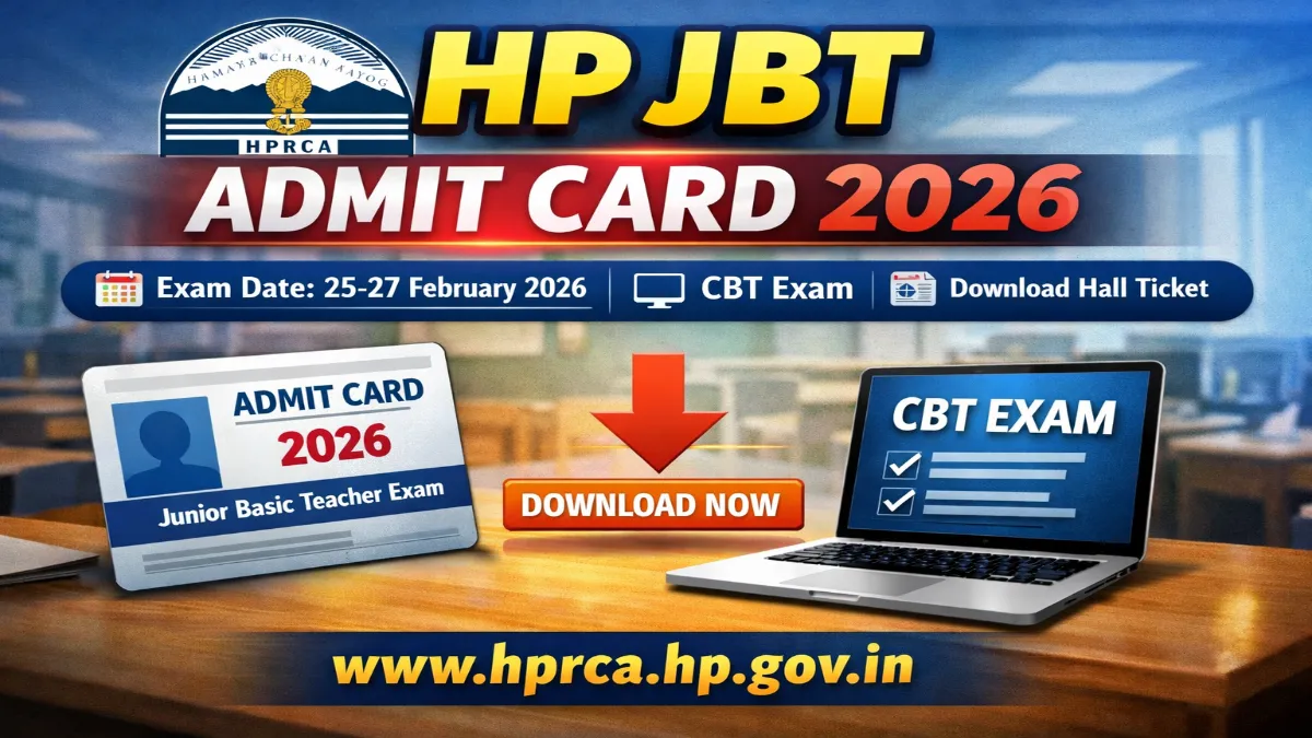 HP JBT Admit Card 2026 Out Download Link Here HP JBT Admit Card 2026 Out Download Link Here